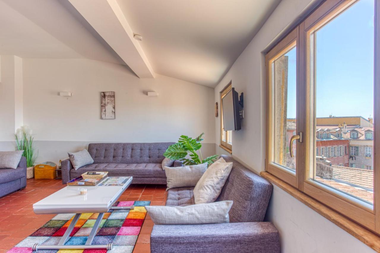 Le Gilly 6 - F3 Exceptionnel, Vue Mer, Moderne, Climatisation, Vieux-Ницца Экстерьер фото