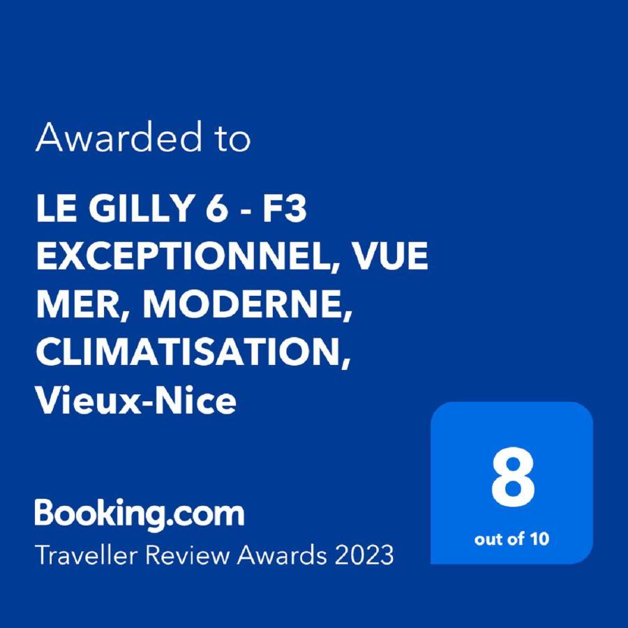 Le Gilly 6 - F3 Exceptionnel, Vue Mer, Moderne, Climatisation, Vieux-Ницца Экстерьер фото